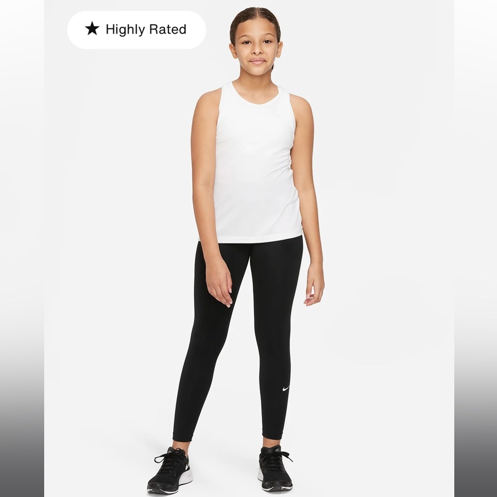 Nike Dri-Fit One Girl’s Black Leggings Size XL